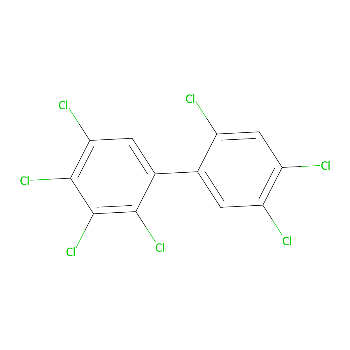 Pcb 180 molecular structure, CAS 35065-29-3