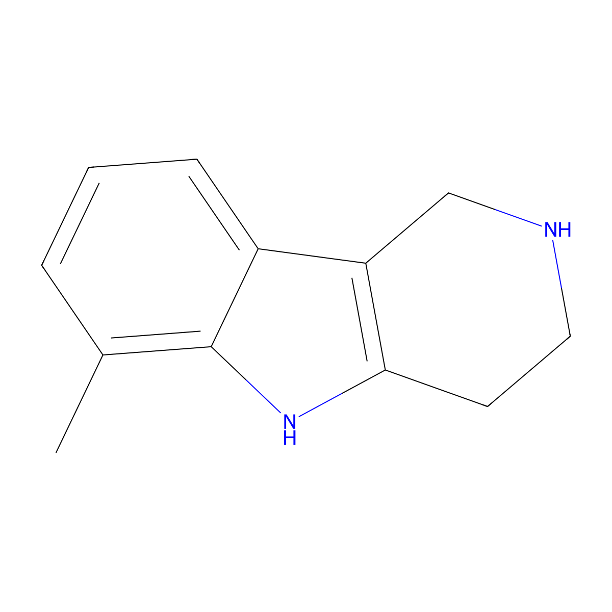 6-Methyl-2,3,4,5-tetrahydro-1H-pyrido[4,3-b]indole molecular structure, CAS 350680-06-7