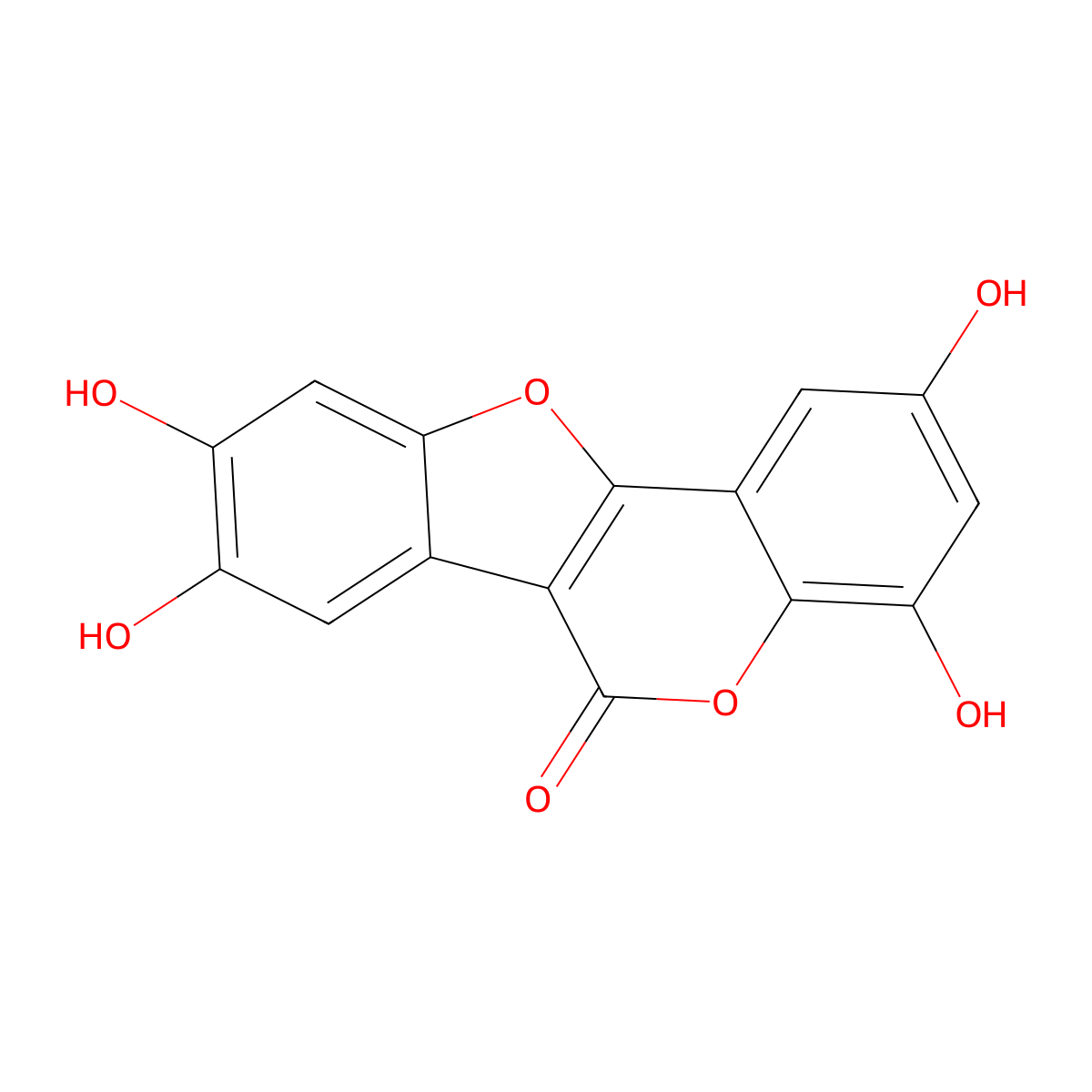 Isodemethylwedelolactone molecular structure, CAS 350681-33-3