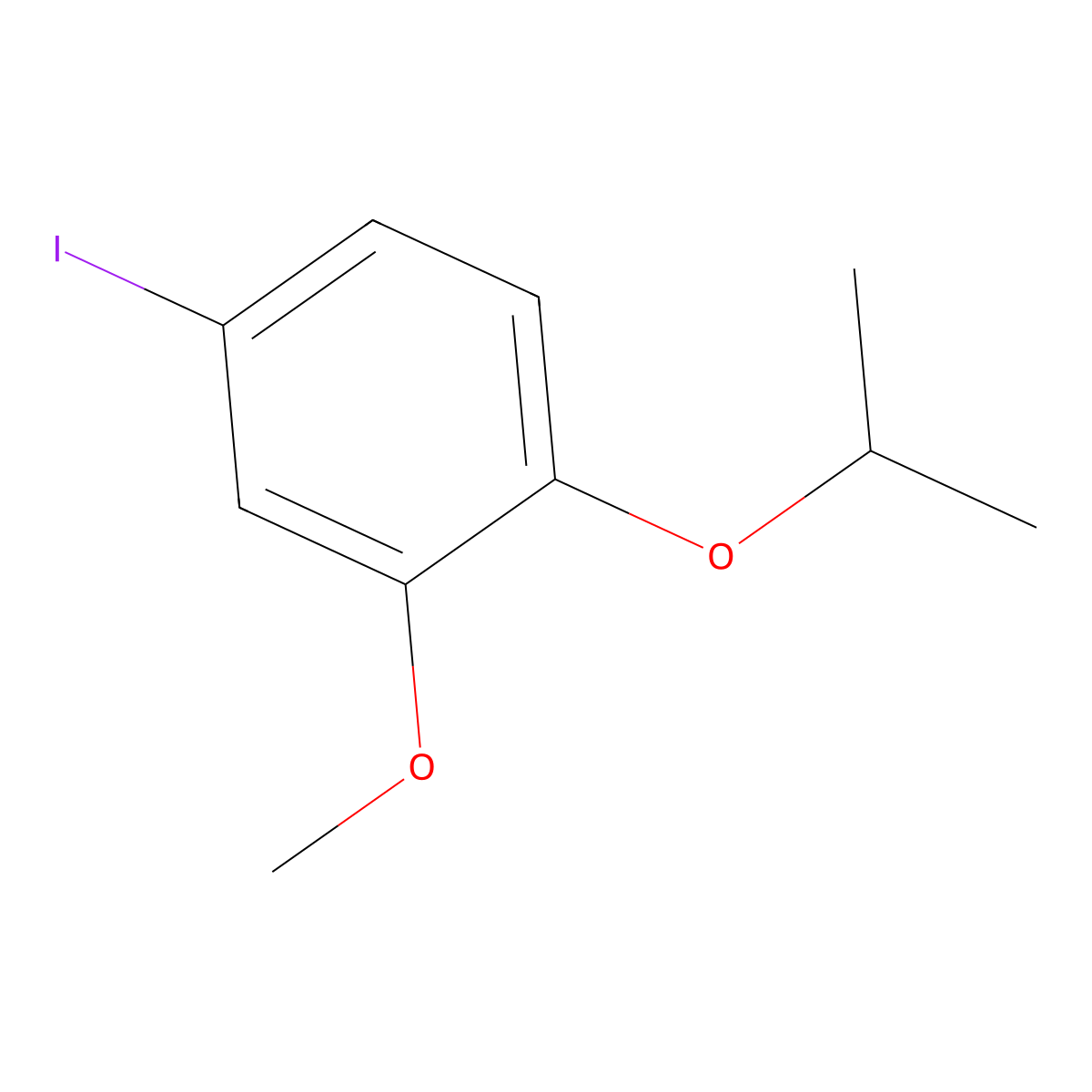 4-Iodo-1-isopropoxy-2-methoxybenzene molecular structure, CAS 350685-39-1