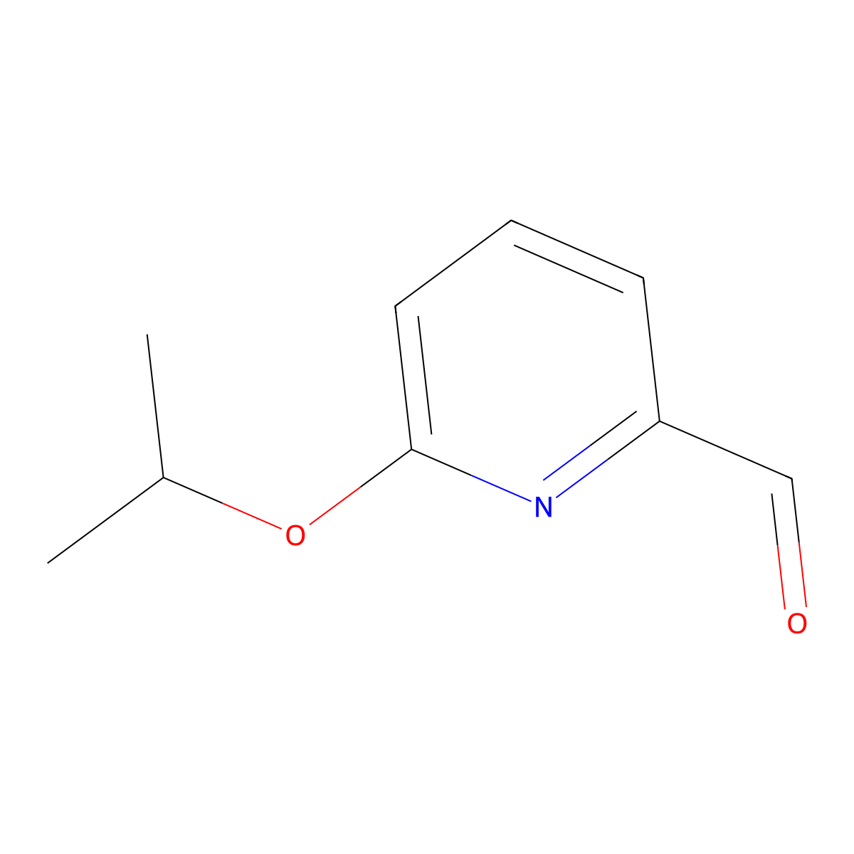 6-Isopropoxypicolinaldehyde molecular structure, CAS 350697-31-3