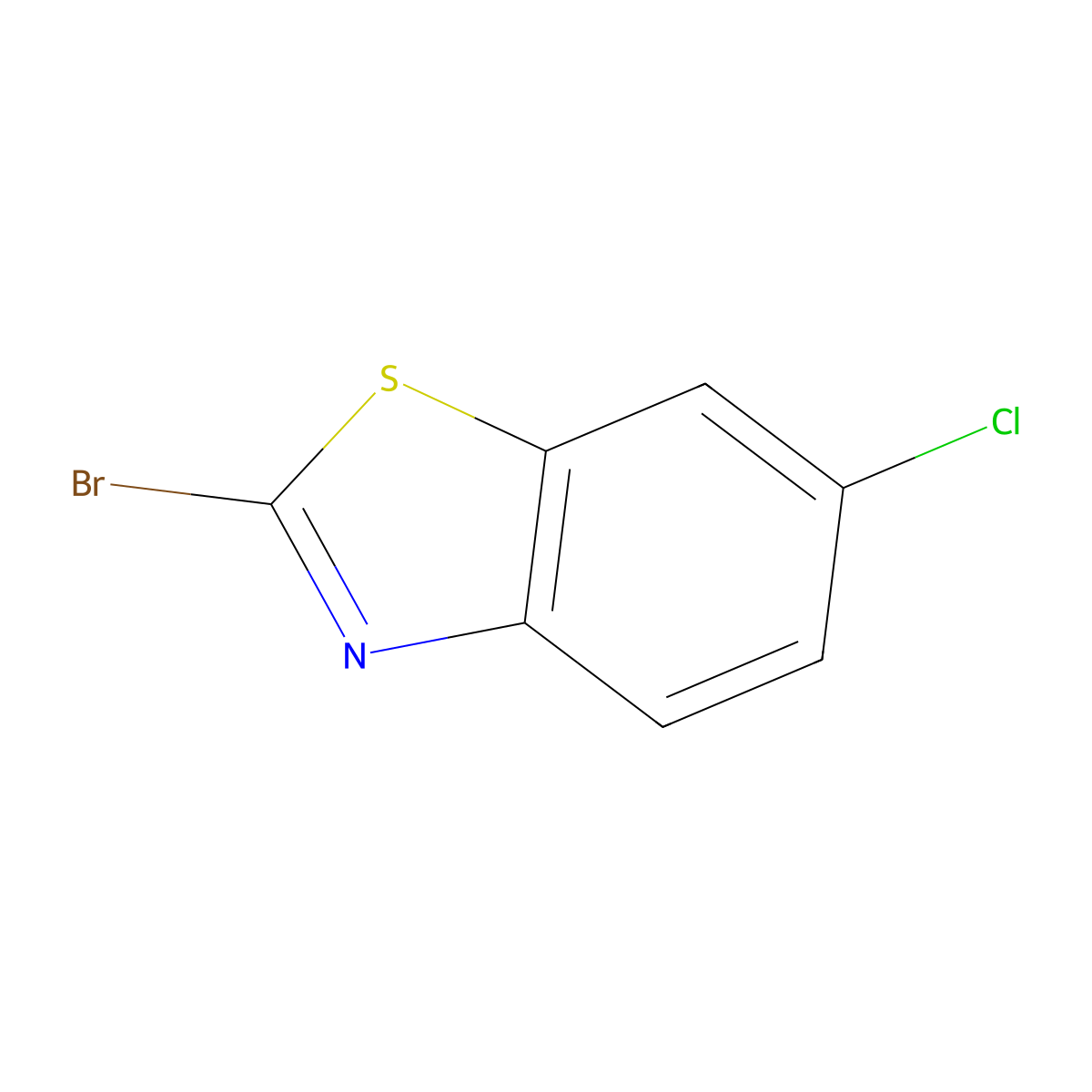 2-Bromo-6-chlorobenzo[d]thiazole molecular structure, CAS 3507-17-3