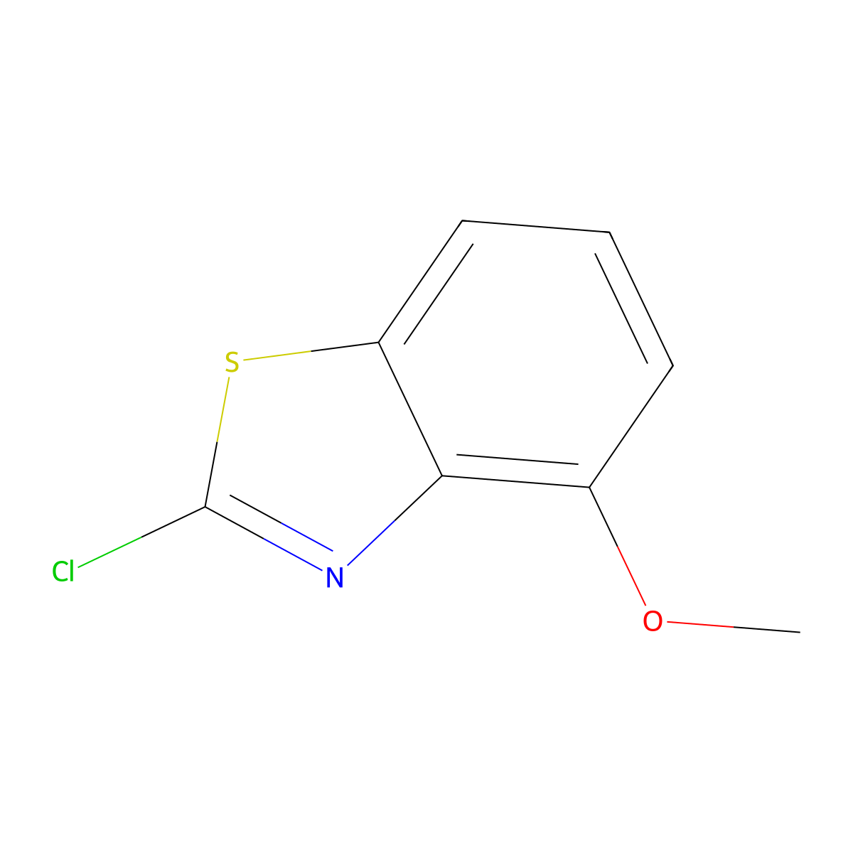 2-Chloro-4-methoxy-1,3-benzothiazole molecular structure, CAS 3507-27-5