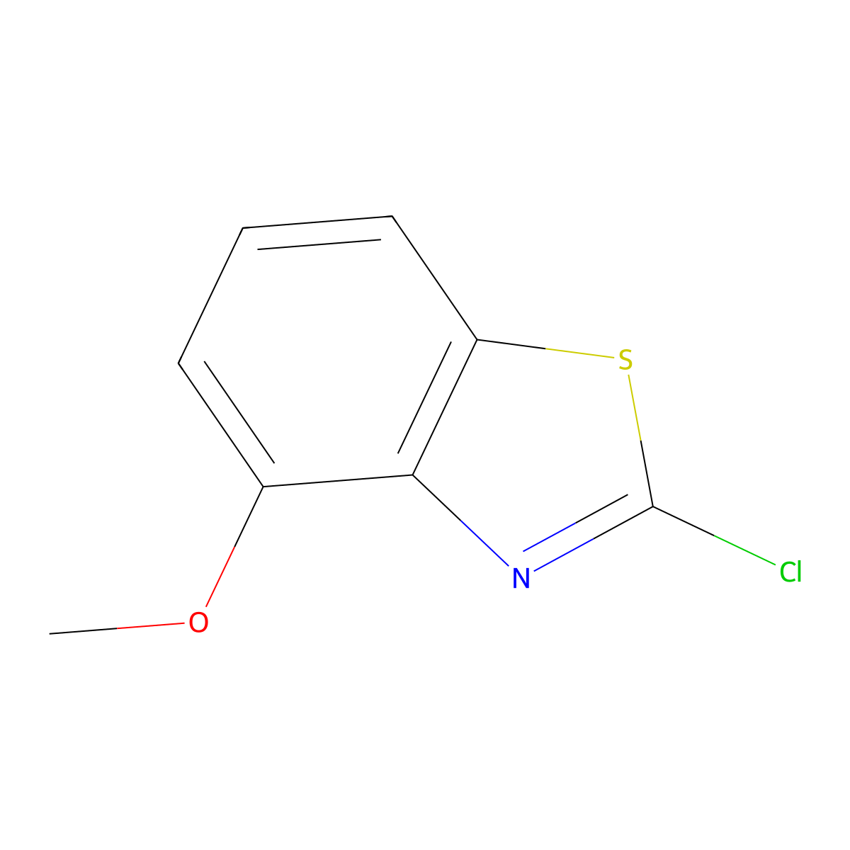 2-Chloro-4-methoxy-1,3-benzothiazole molecular structure, CAS 3507-27-5