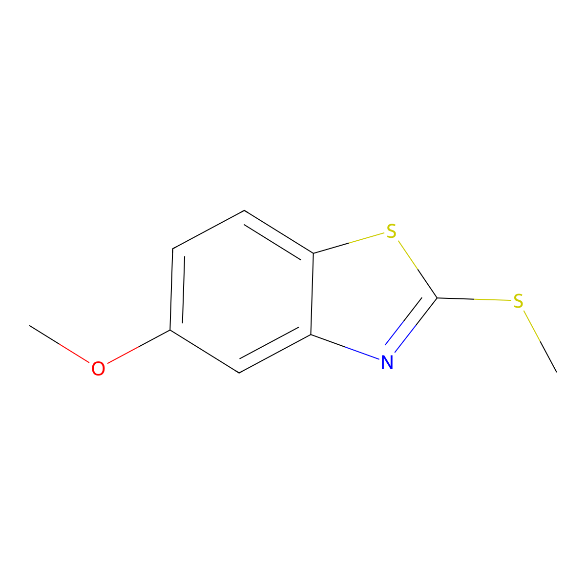 5-Methoxy-2-(methylthio)benzo[d]thiazole molecular structure, CAS 3507-37-7