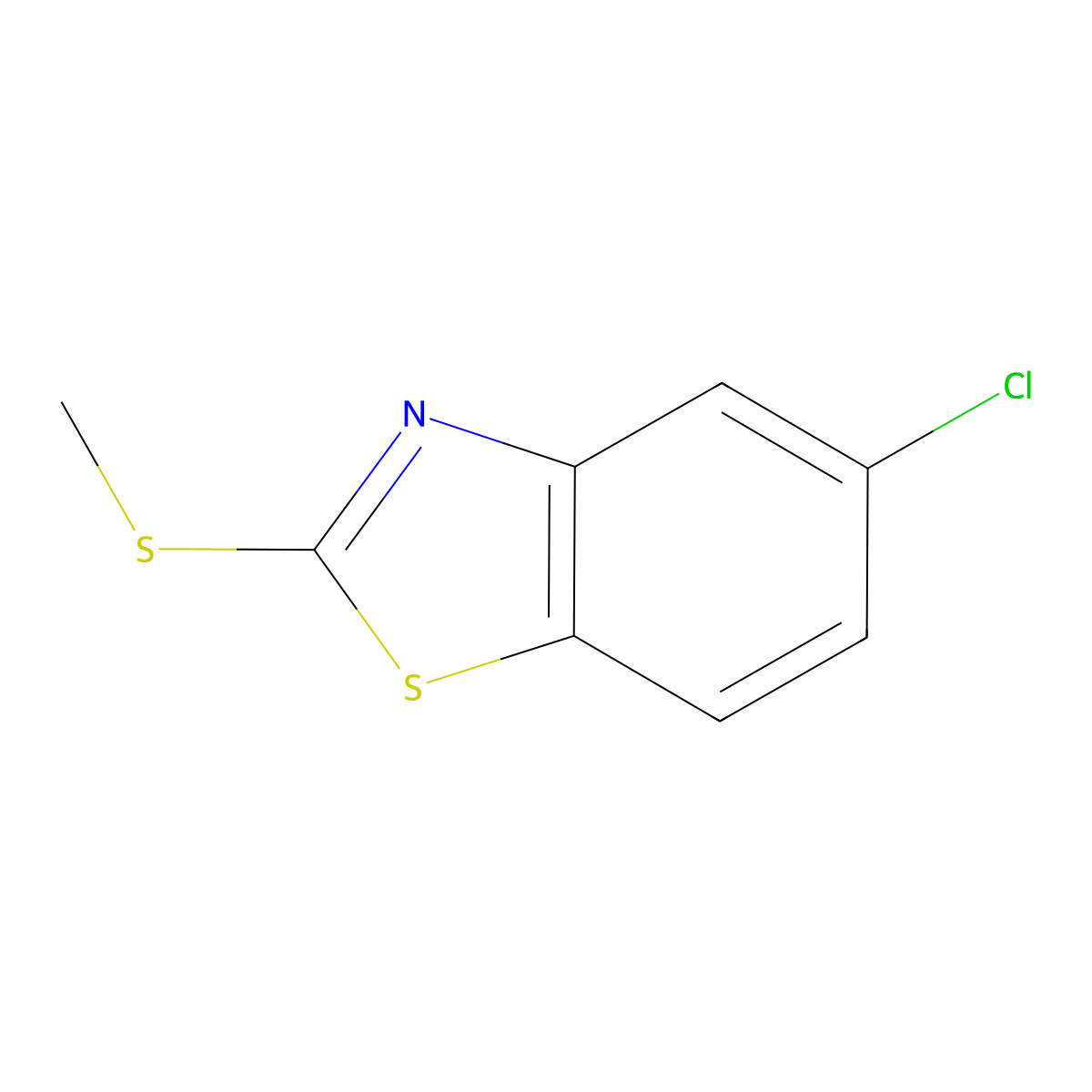 5-Chloro-2-(methylthio)benzothiazole molecular structure, CAS 3507-41-3