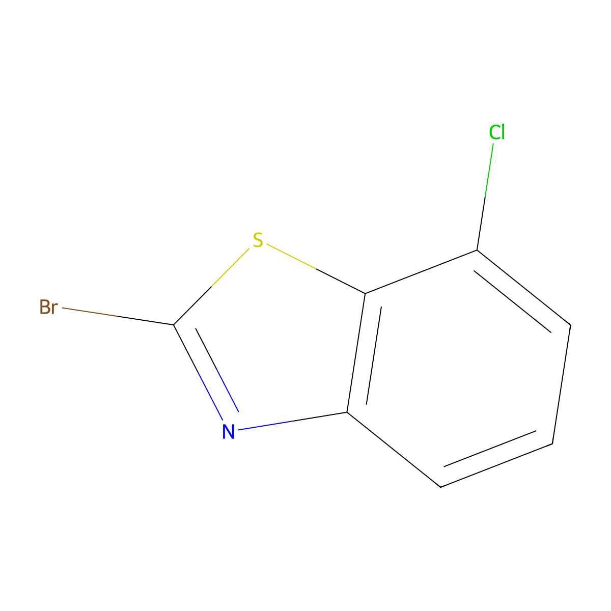 2-Bromo-7-chlorobenzo[d]thiazole molecular structure, CAS 3507-58-2
