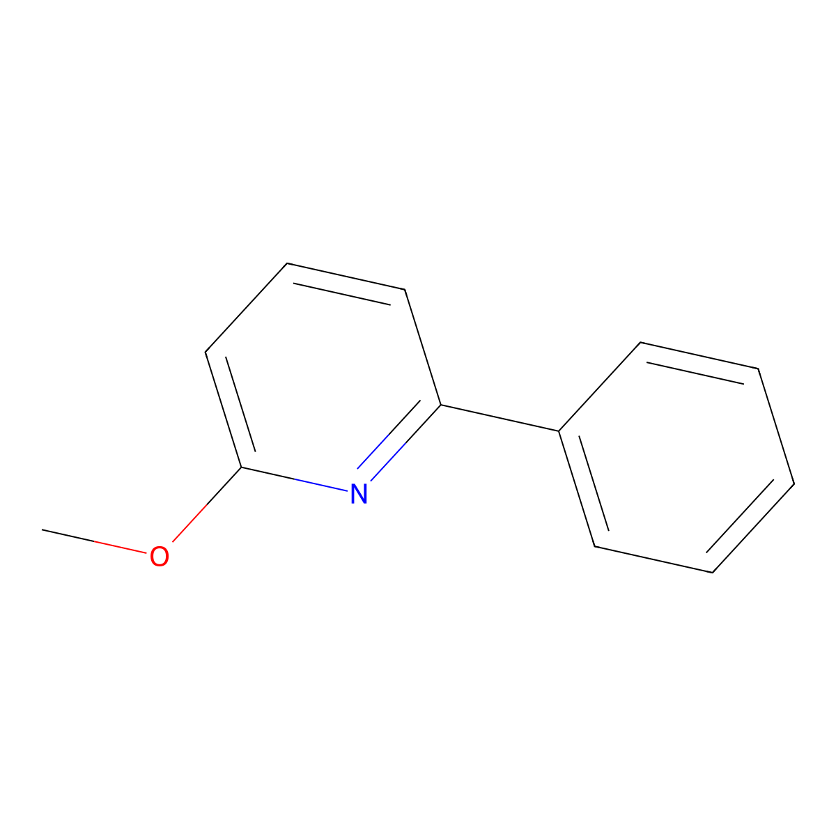 2-Methoxy-6-phenylpyridine molecular structure, CAS 35070-08-7
