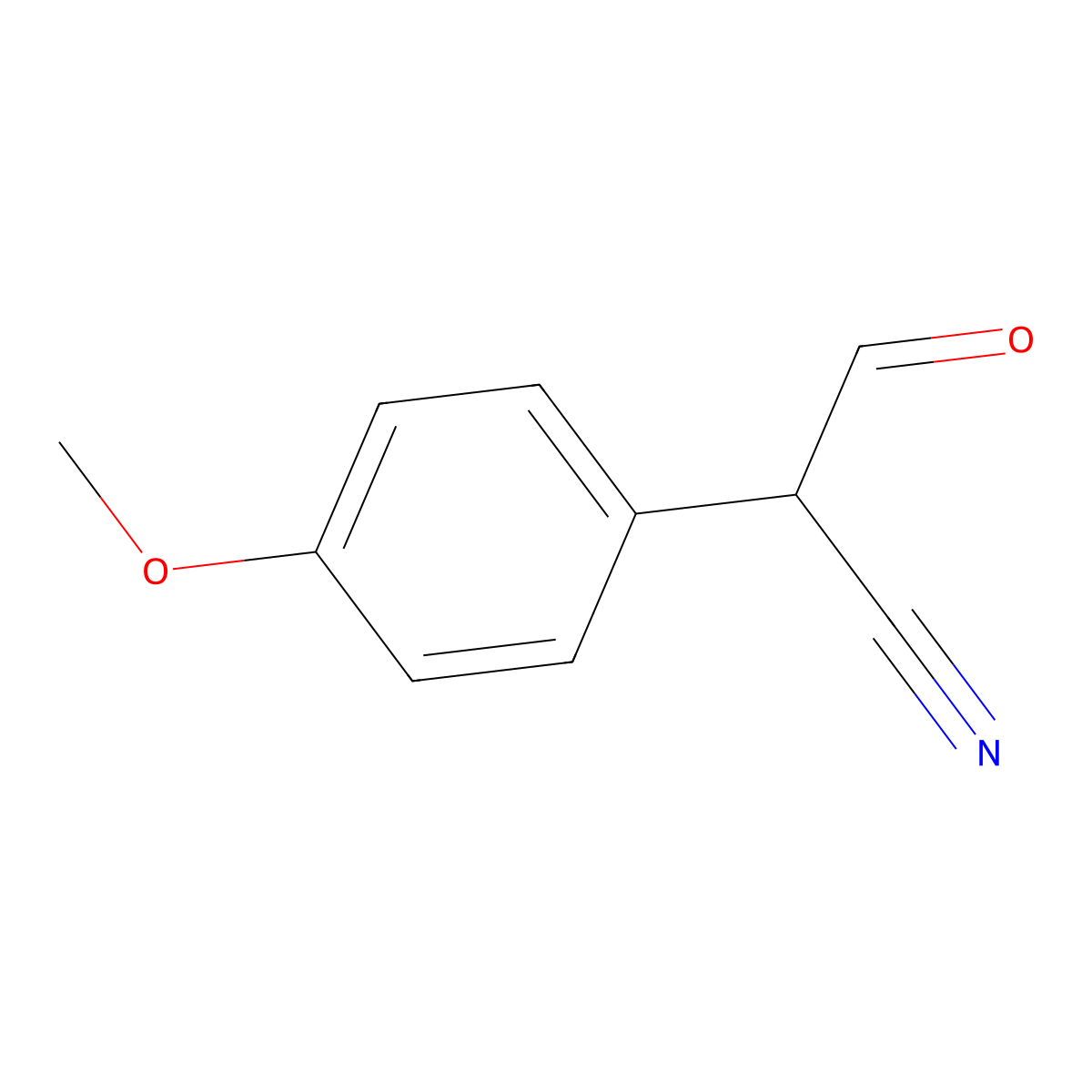 2-(4-Methoxyphenyl)-3-oxopropanenitrile molecular structure, CAS 35070-82-7