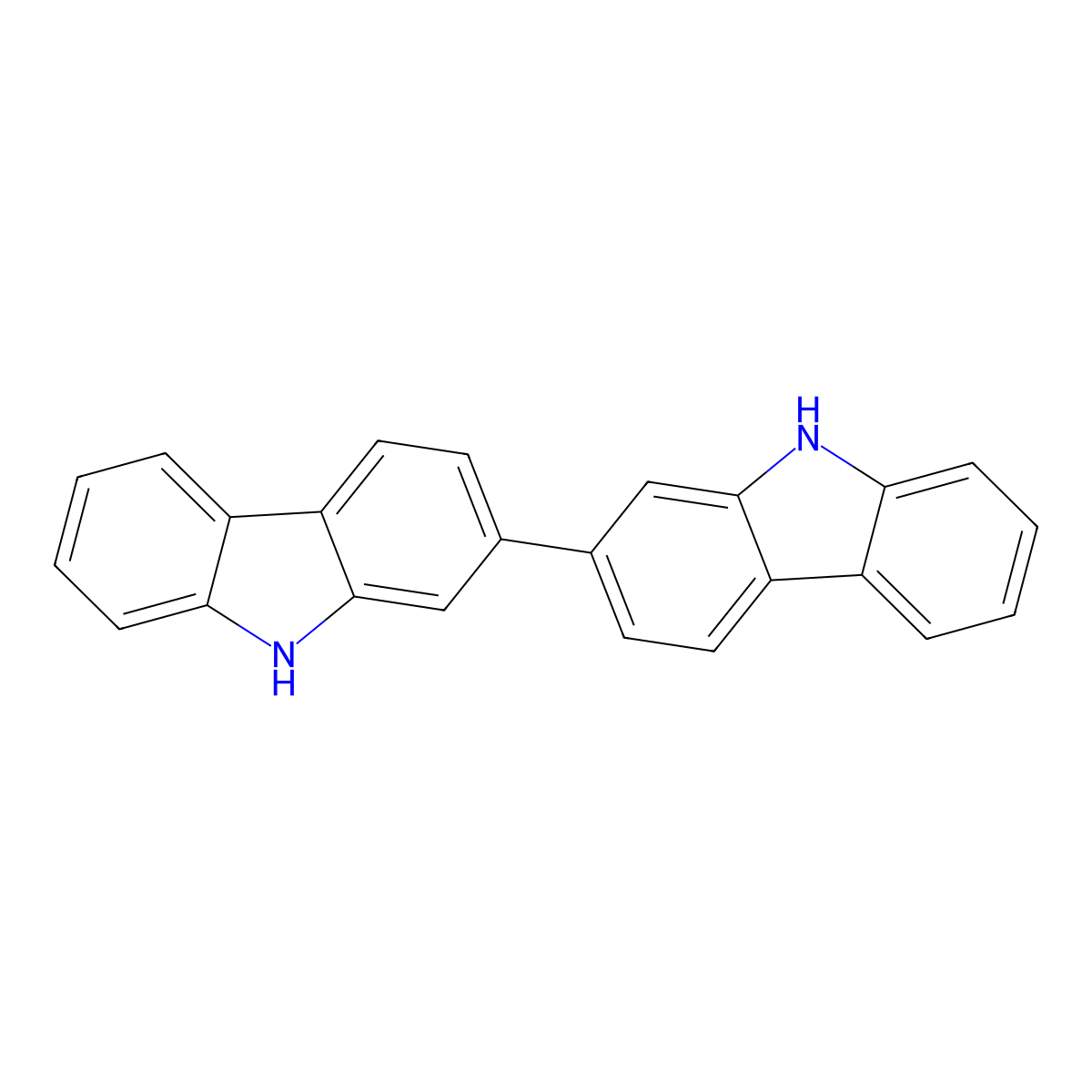 9H,9'H-2,2'-Bicarbazole molecular structure, CAS 350706-55-7