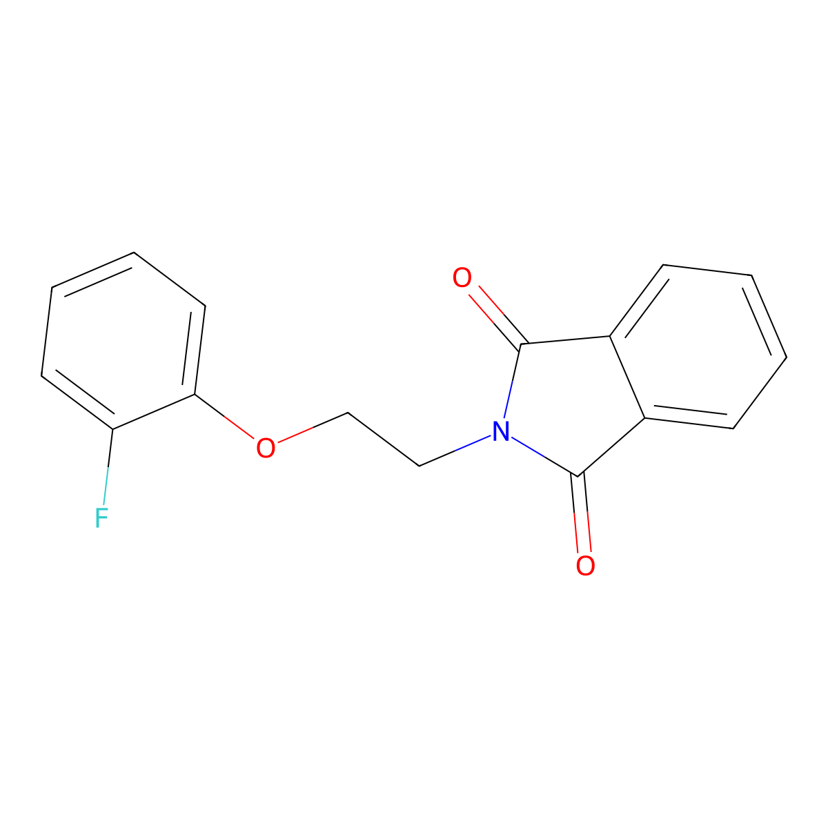 2-[2-(2-Fluorophenoxy)ethyl]-1H-isoindole-1,3(2H)-dione molecular structure, CAS 350707-57-2