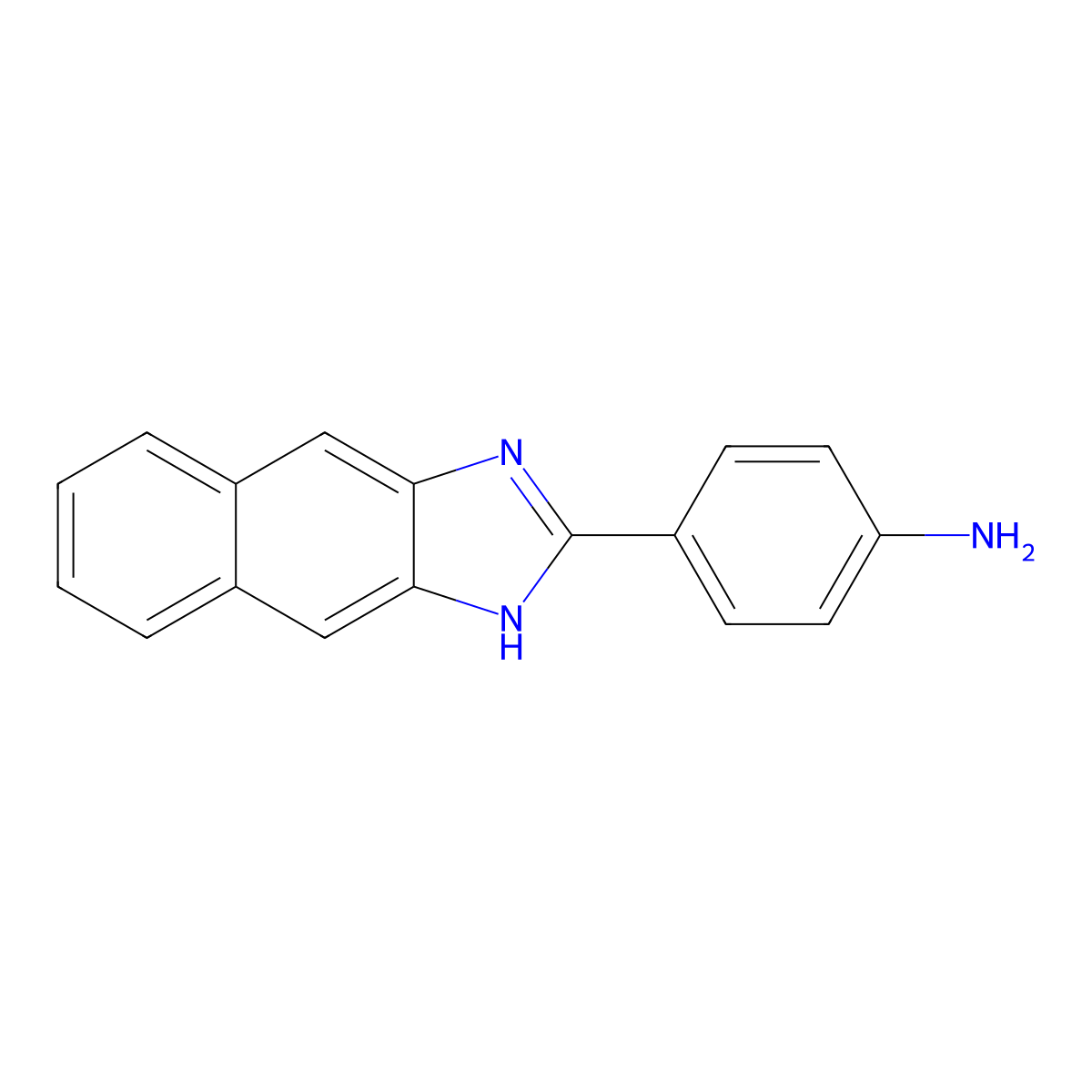 4-(1H-naphtho[2,3-d]imidazol-2-yl)aniline molecular structure, CAS 350709-23-8