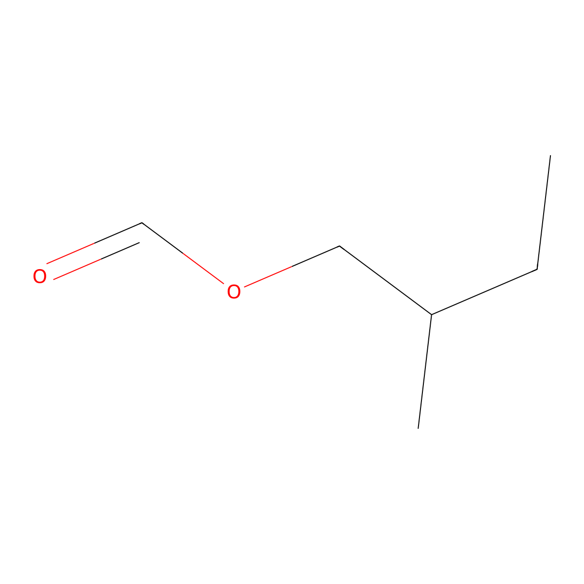 2-Methylbutyl formate molecular structure, CAS 35073-27-9