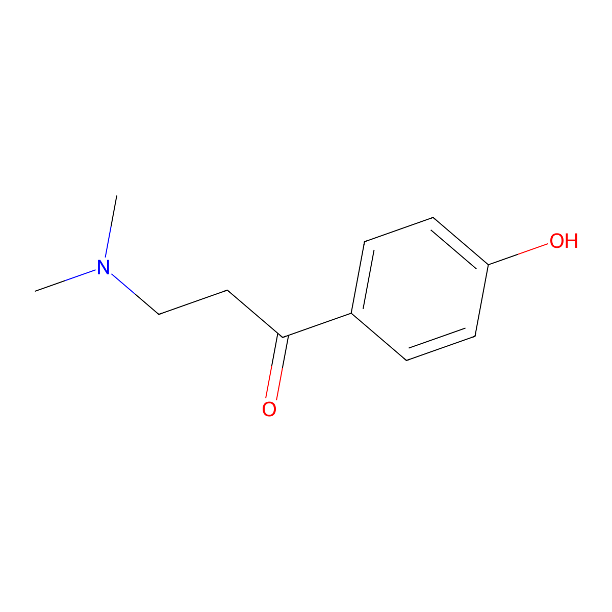 3-(Dimethylamino)-1-(4-hydroxyphenyl)propan-1-one molecular structure, CAS 35076-36-9