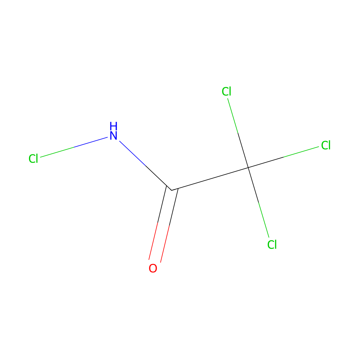 N,2,2,2-Tetrachloroacetamine molecular structure, CAS 35077-10-2