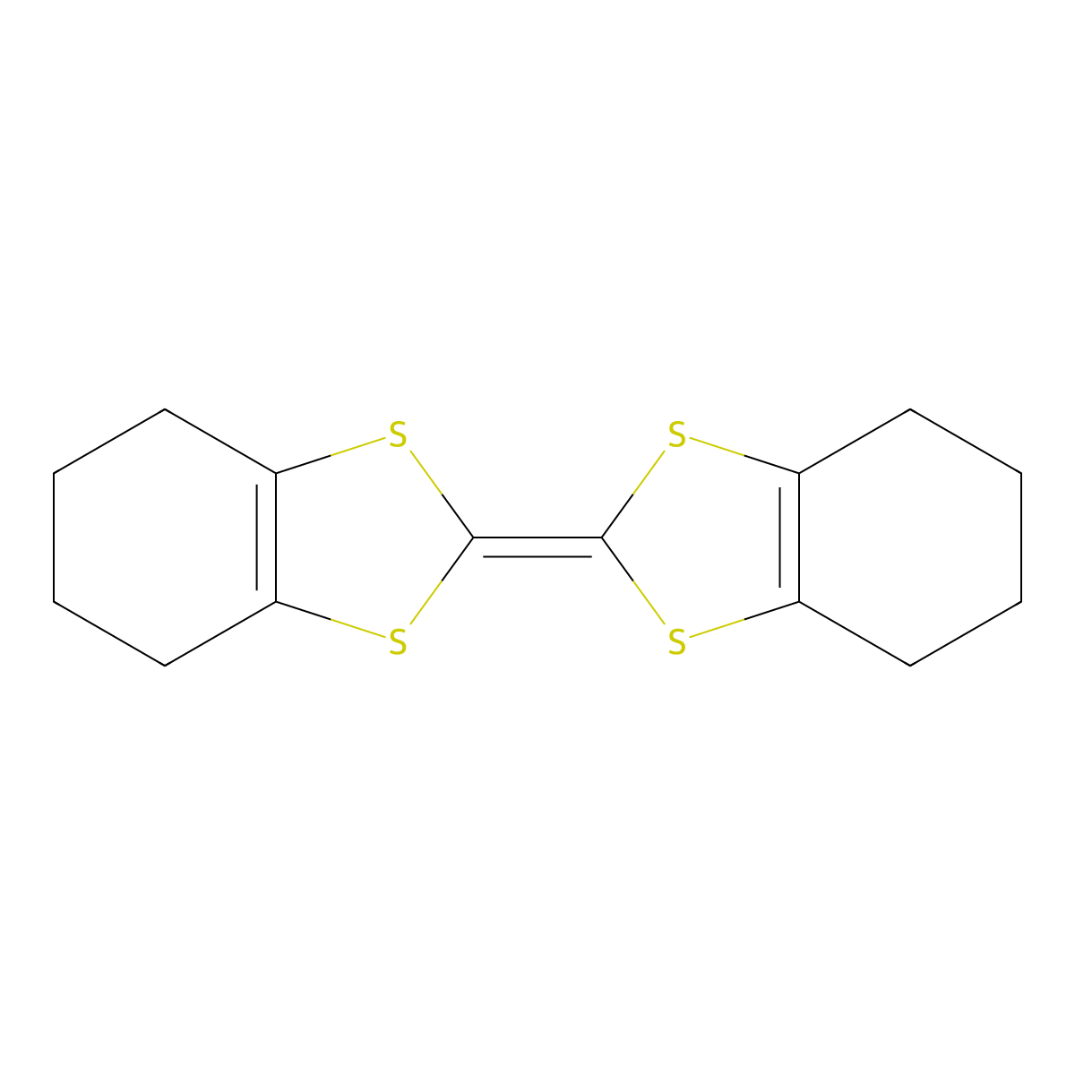 4,4',5,5',6,6',7,7'-Octahydrodibenzotetrathiafulvalene molecular structure, CAS 35079-58-4