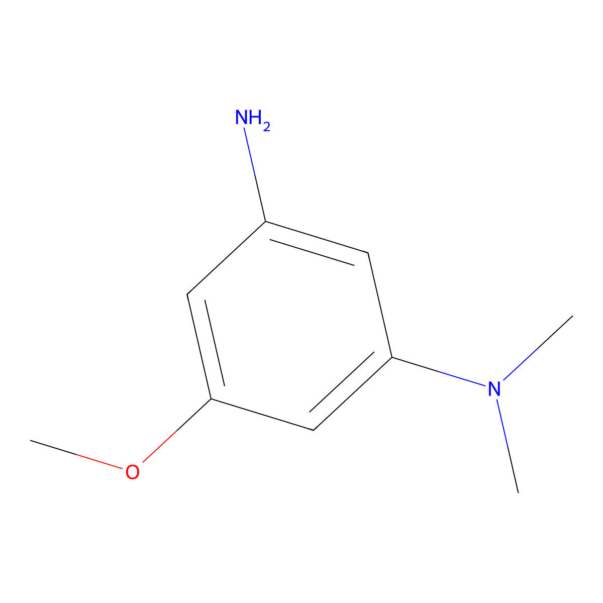 5-methoxy-N1,N1-dimethylbenzene-1,3-diamine molecular structure, CAS 350800-51-0
