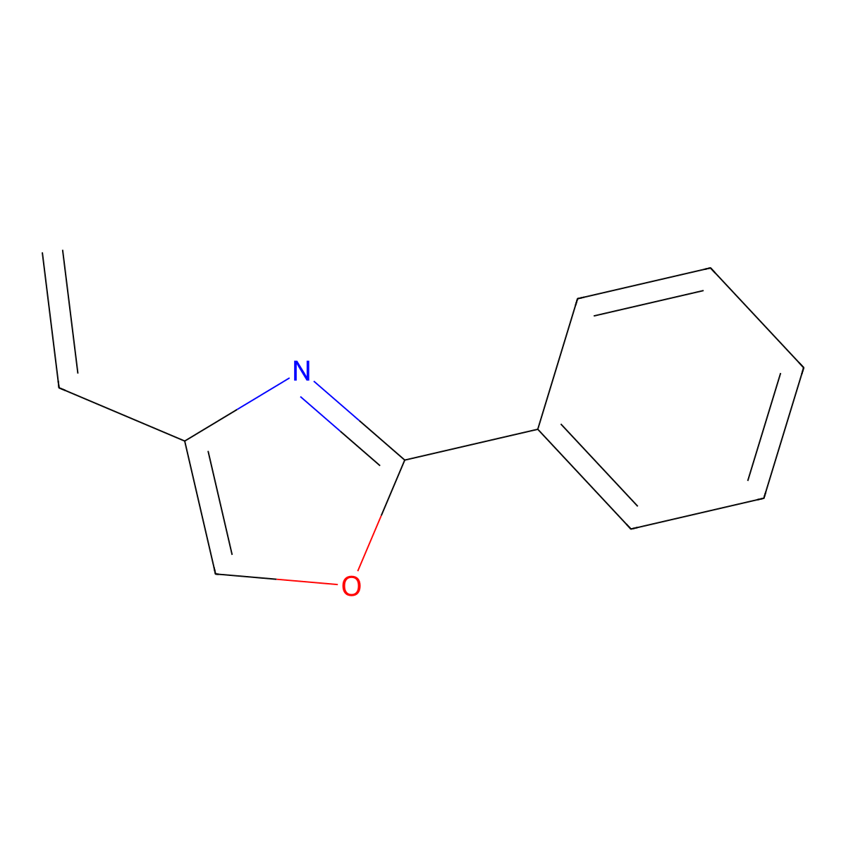 2-Phenyl-4-vinyloxazole molecular structure, CAS 350810-76-3