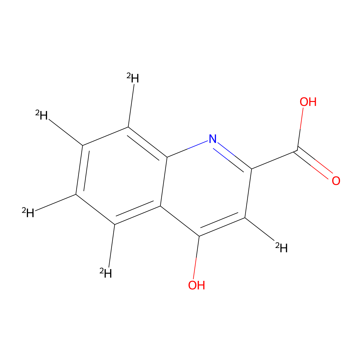 4-Oxo(3,5,6,7,8-~2~H_5_)-1,4-dihydroquinoline-2-carboxylic acid molecular structure, CAS 350820-13-2