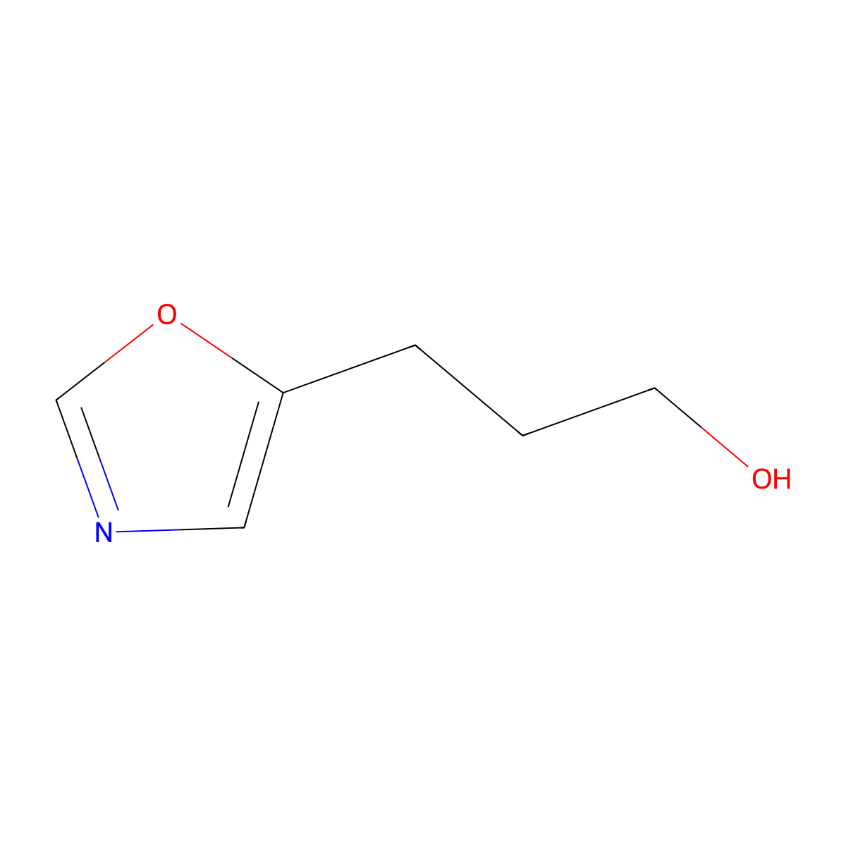 3-(1,3-Oxazol-5-yl)propan-1-ol molecular structure, CAS 350847-73-3