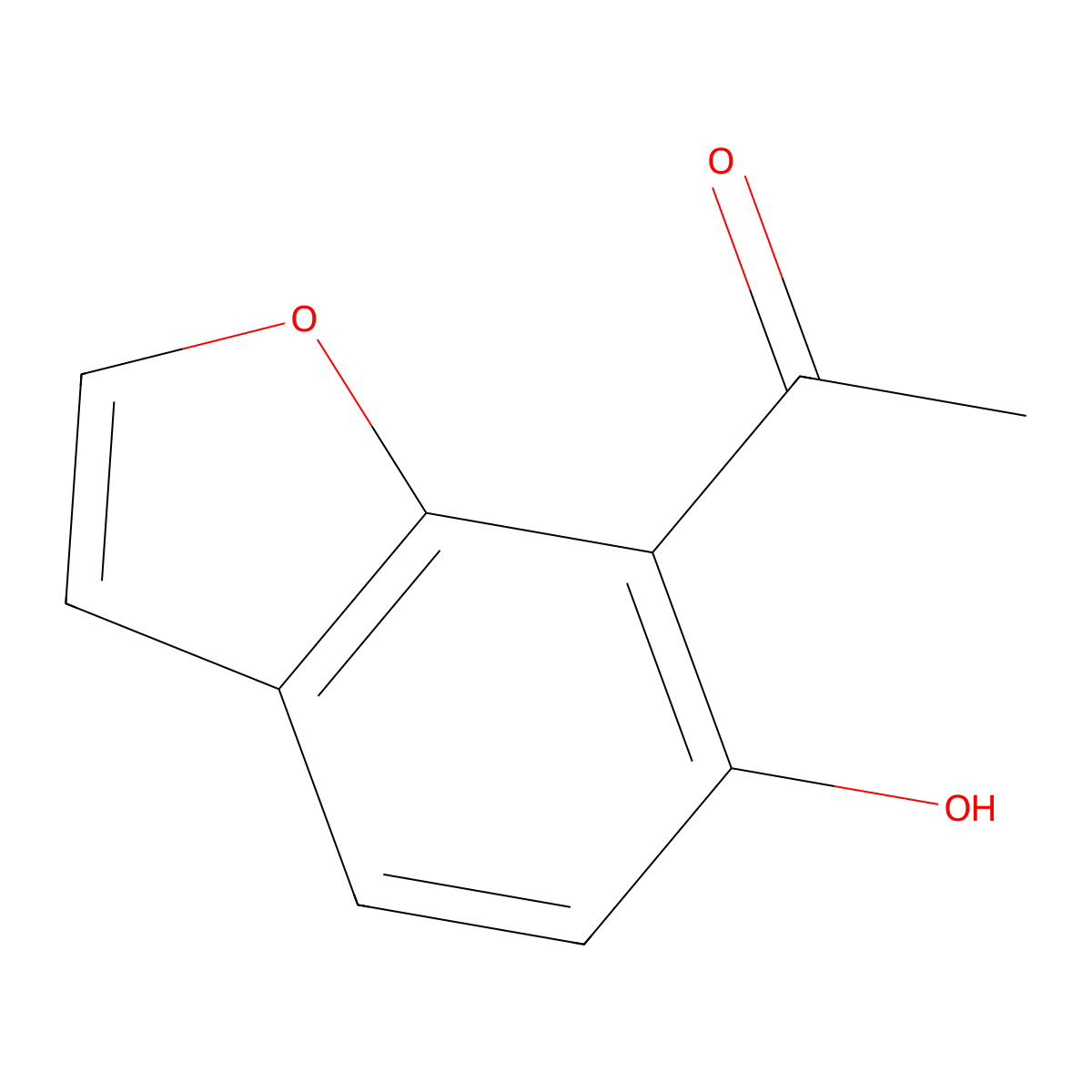 1-(6-Hydroxybenzofuran-7-yl)ethanone molecular structure, CAS 35085-99-5