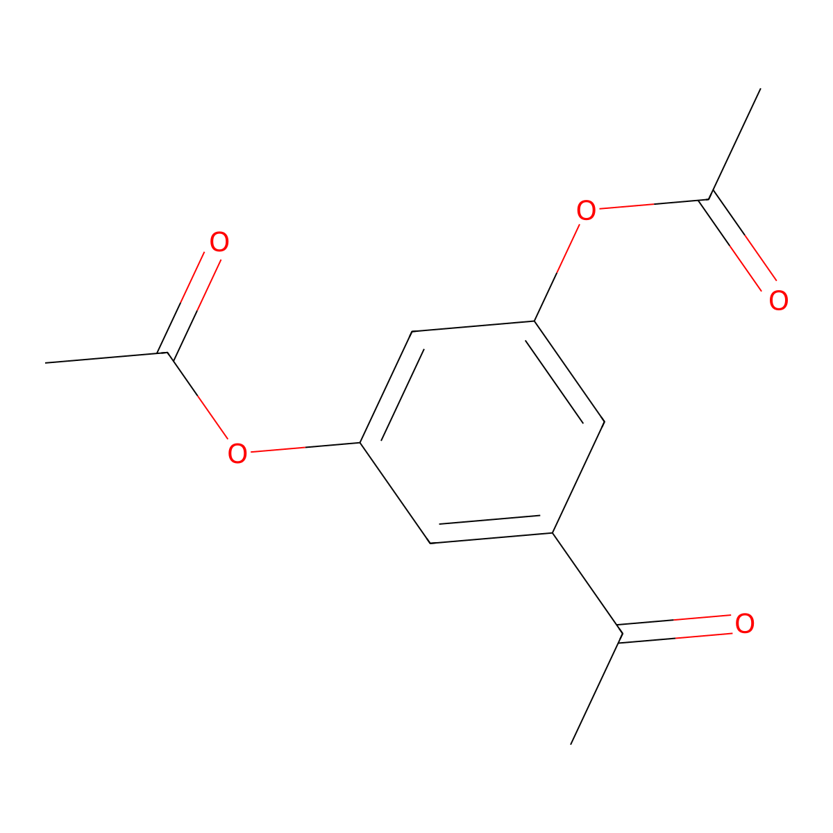 5-Acetyl-1,3-phenylene diacetate molecular structure, CAS 35086-59-0