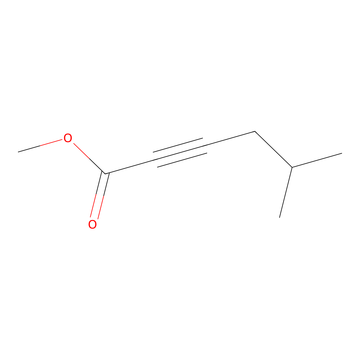 Methyl 5-methylhex-2-ynoate molecular structure, CAS 35087-34-4