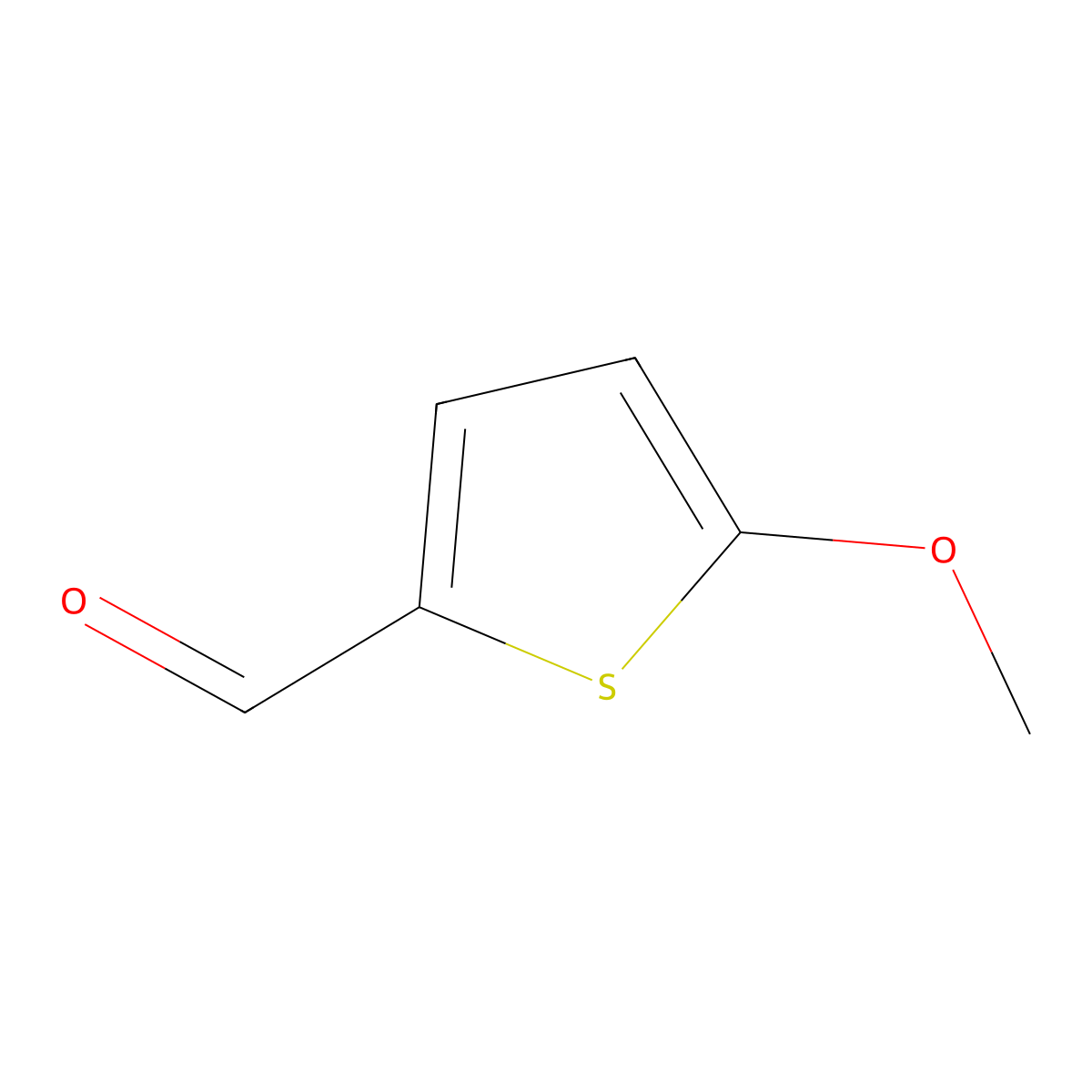 5-Methoxythiophene-2-carbaldehyde molecular structure, CAS 35087-46-8