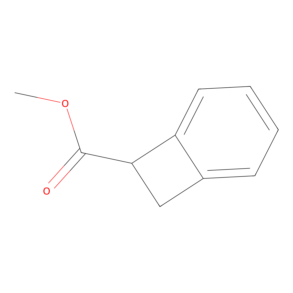 Methyl bicyclo[4.2.0]octa-1,3,5-triene-7-carboxylate molecular structure, CAS 35095-07-9