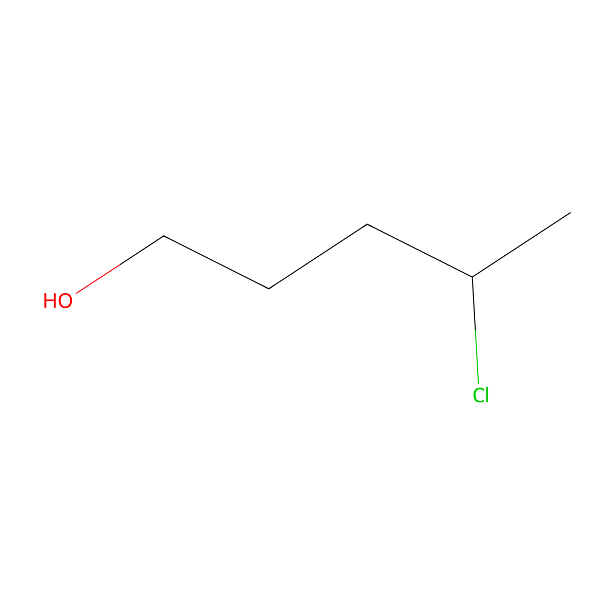 4-Chloropentan-1-ol molecular structure, CAS 35096-45-8