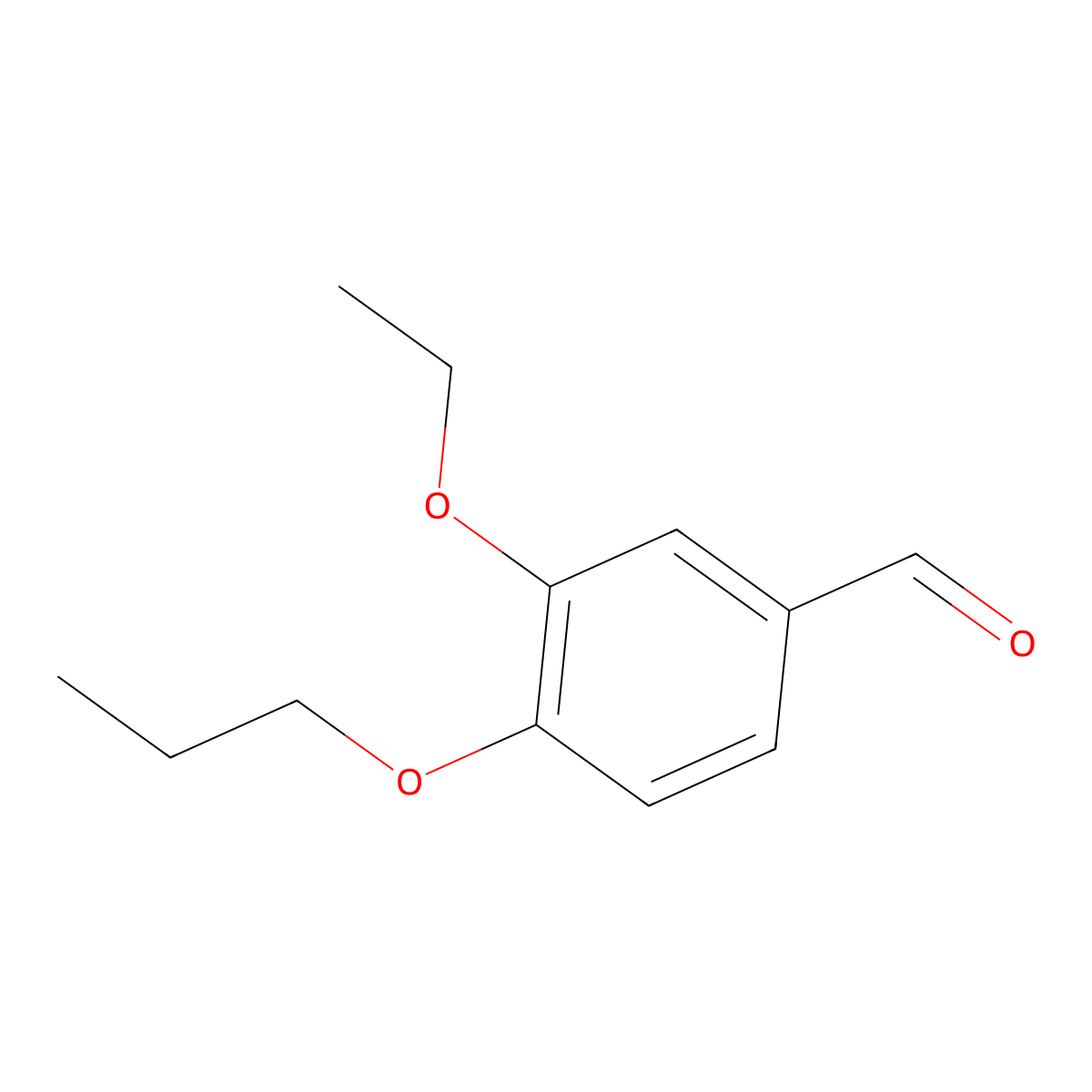 3-Ethoxy-4-propoxybenzaldehyde molecular structure, CAS 350988-41-9