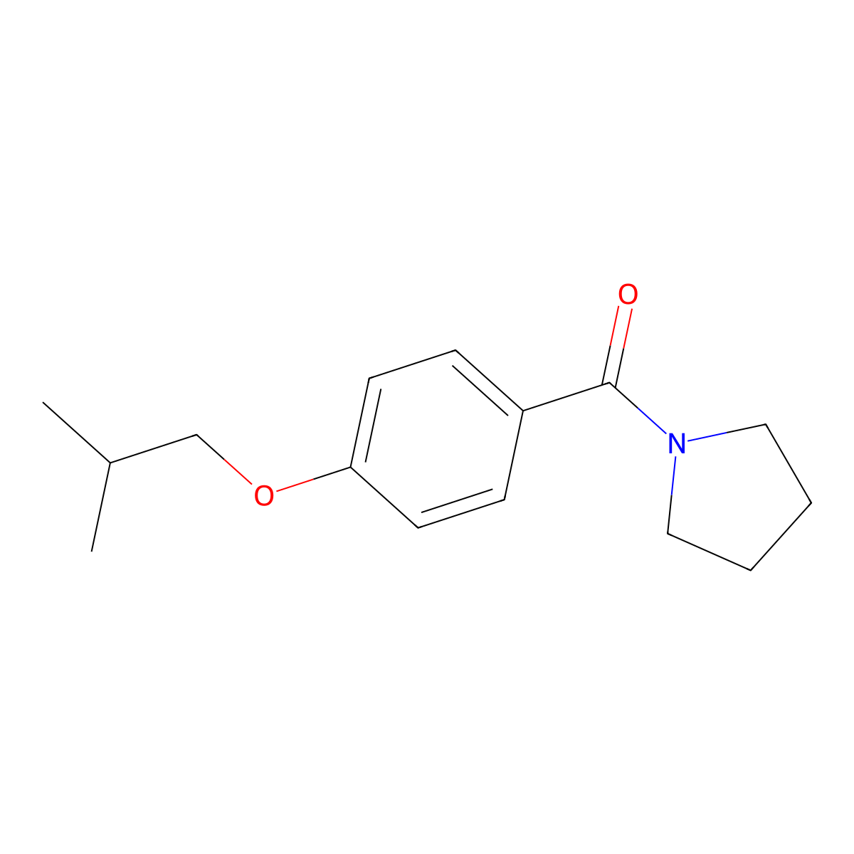 1-[4-(2-Methylpropoxy)benzoyl]pyrrolidine molecular structure, CAS 350989-16-1