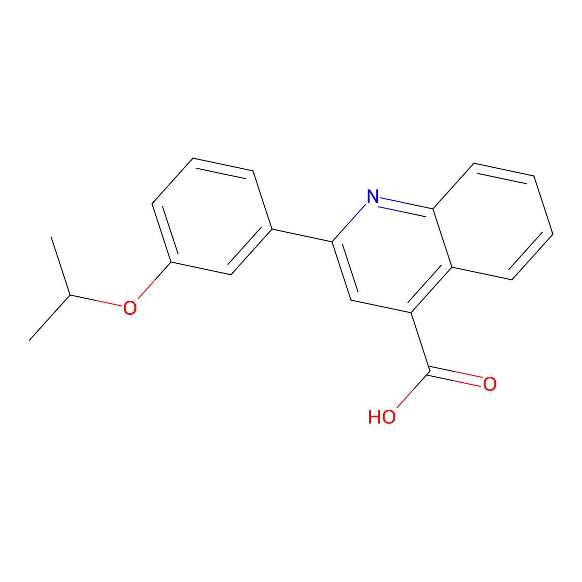 2-(3-Isopropoxyphenyl)quinoline-4-carboxylic acid molecular structure, CAS 350989-59-2