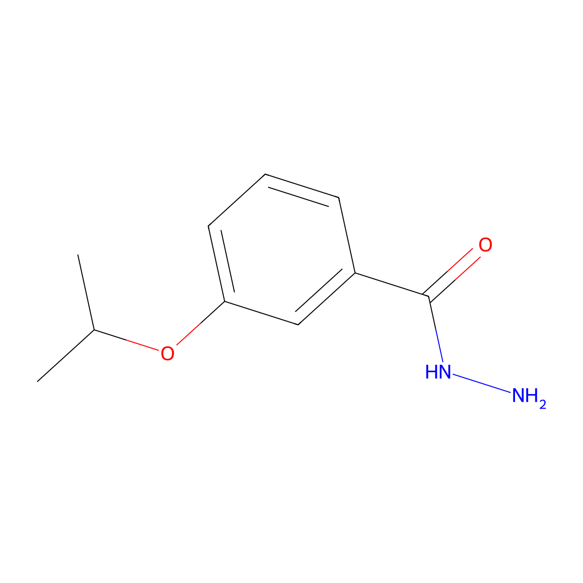 3-Isopropoxybenzohydrazide molecular structure, CAS 350989-60-5