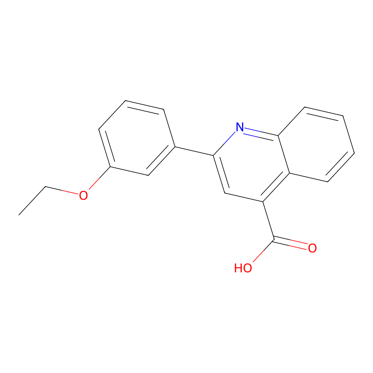 2-(3-Ethoxyphenyl)quinoline-4-carboxylic acid molecular structure, CAS 350989-62-7