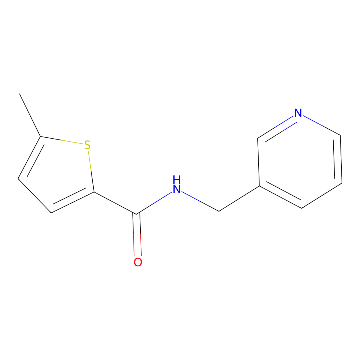 5-methyl-N-(pyridin-3-ylmethyl)thiophene-2-carboxamide molecular structure, CAS 350990-36-2