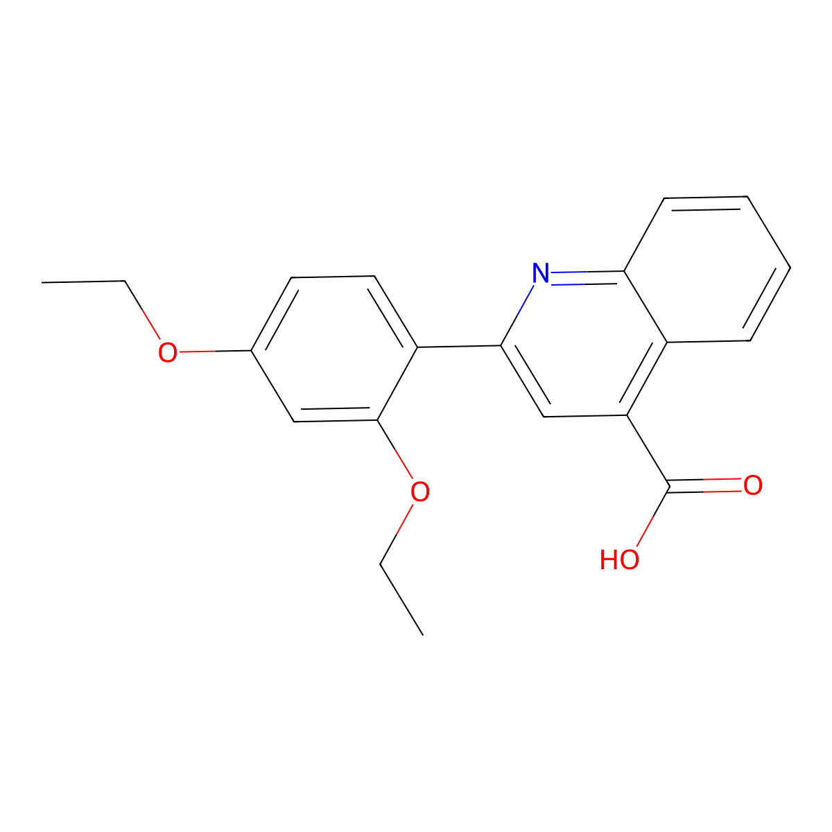 2-(2,4-Diethoxyphenyl)quinoline-4-carboxylic acid molecular structure, CAS 350997-55-6
