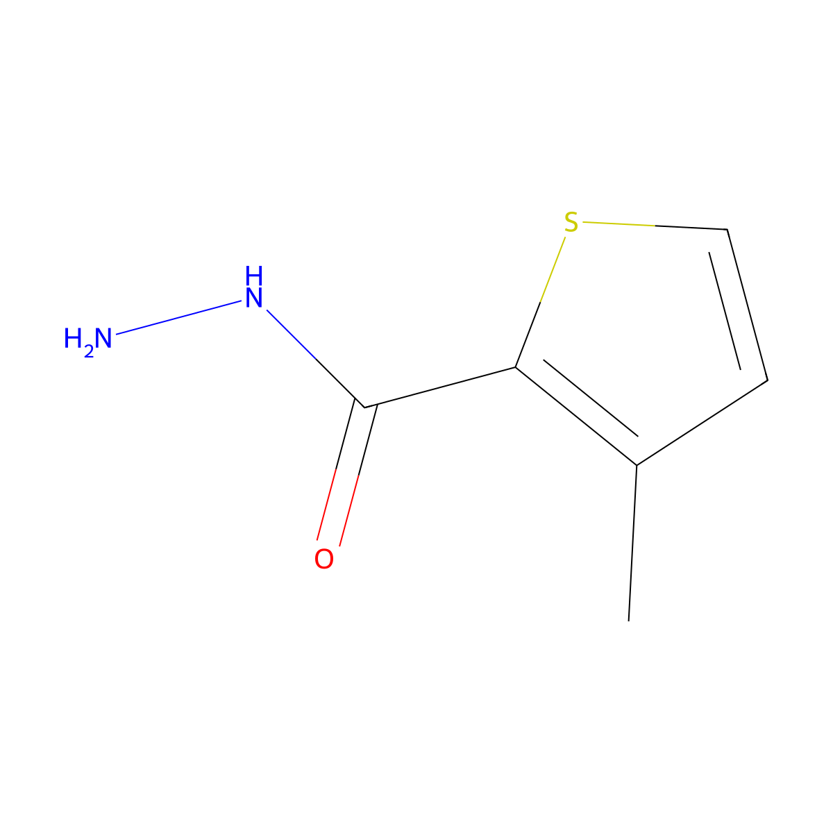3-Methylthiophene-2-carbohydrazide molecular structure, CAS 350997-56-7