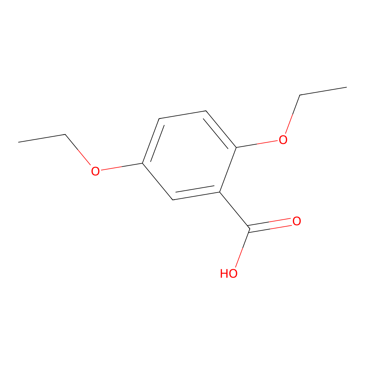 2,5-Diethoxybenzoic acid molecular structure, CAS 350997-60-3