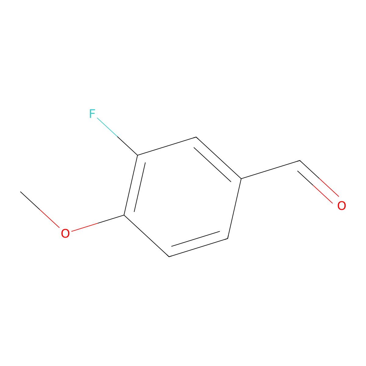 3-Fluoro-p-anisaldehyde molecular structure, CAS 351-54-2
