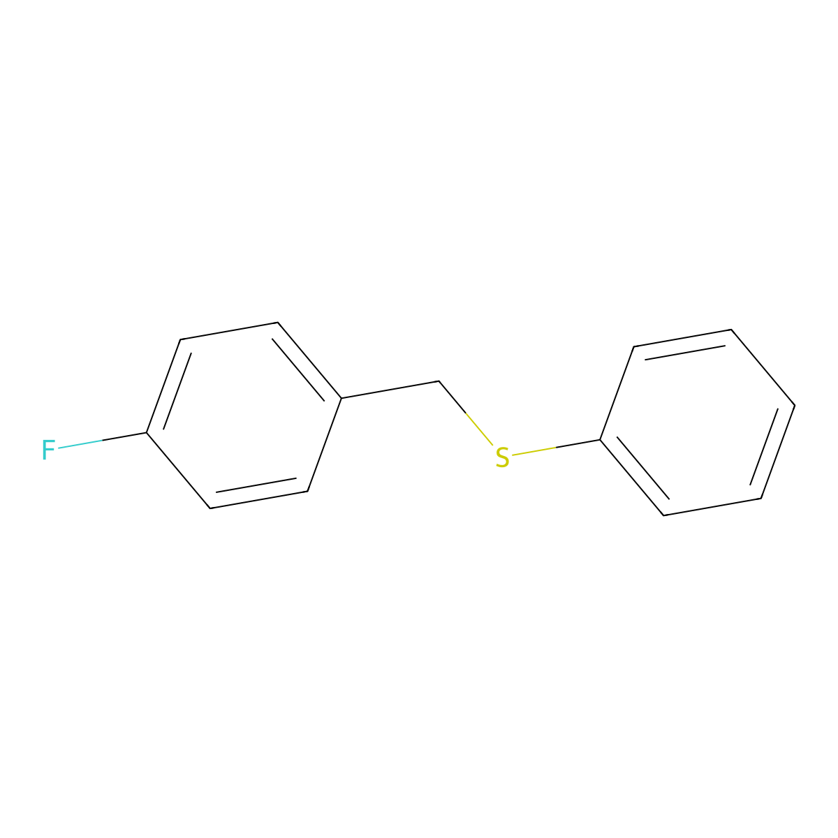 4-Fluorobenzyl phenyl sulfide molecular structure, CAS 351-66-6