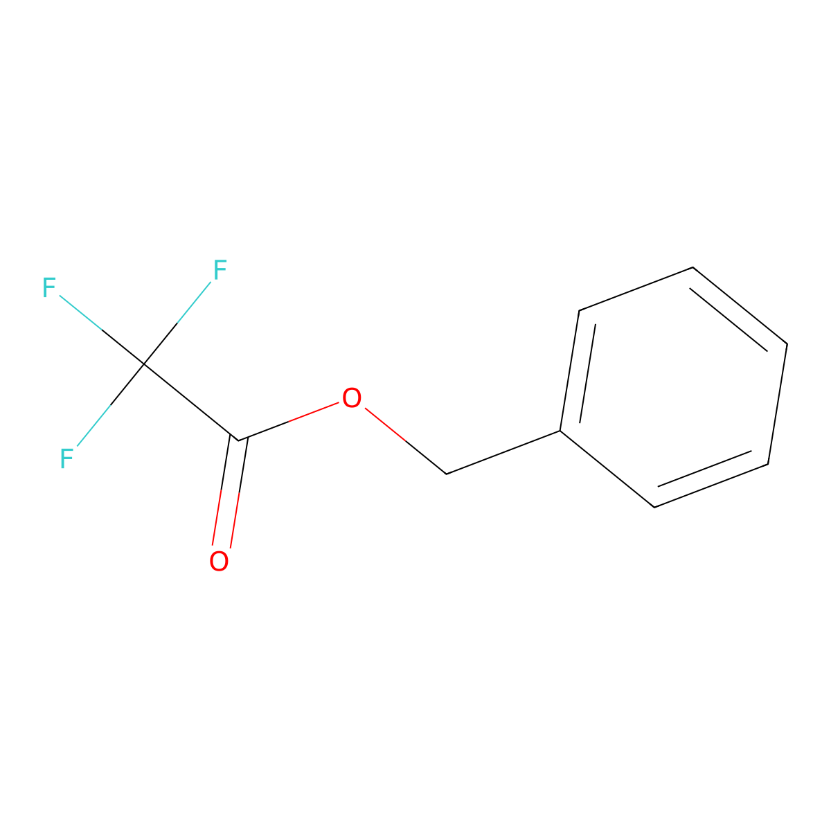 Benzyl 2,2,2-trifluoroacetate molecular structure, CAS 351-70-2
