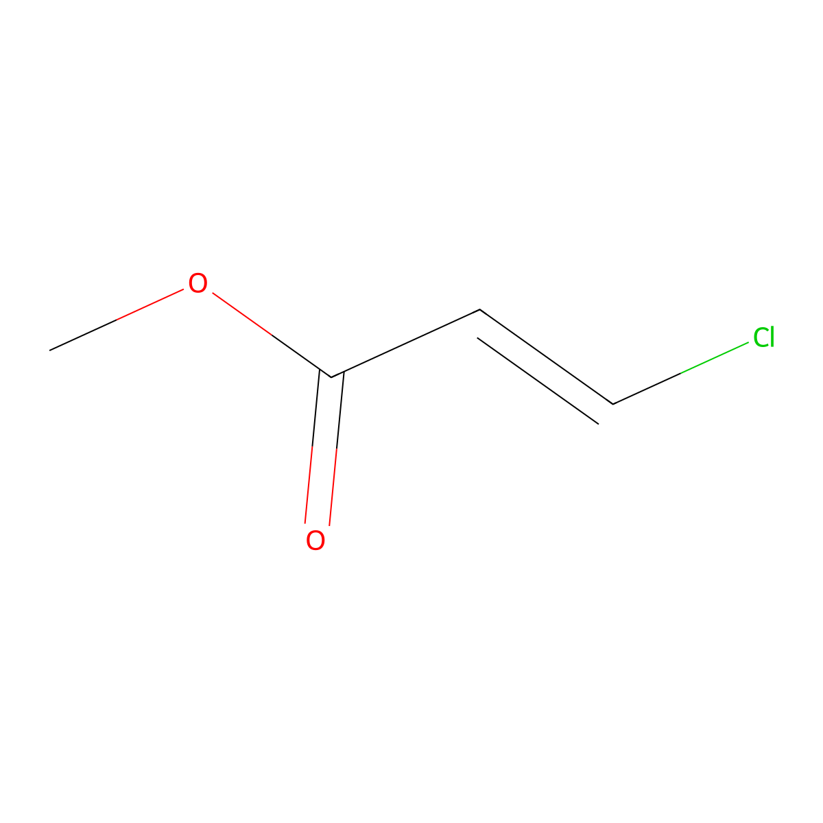 Methyl cis-3-chloropropenoate molecular structure, CAS 3510-44-9