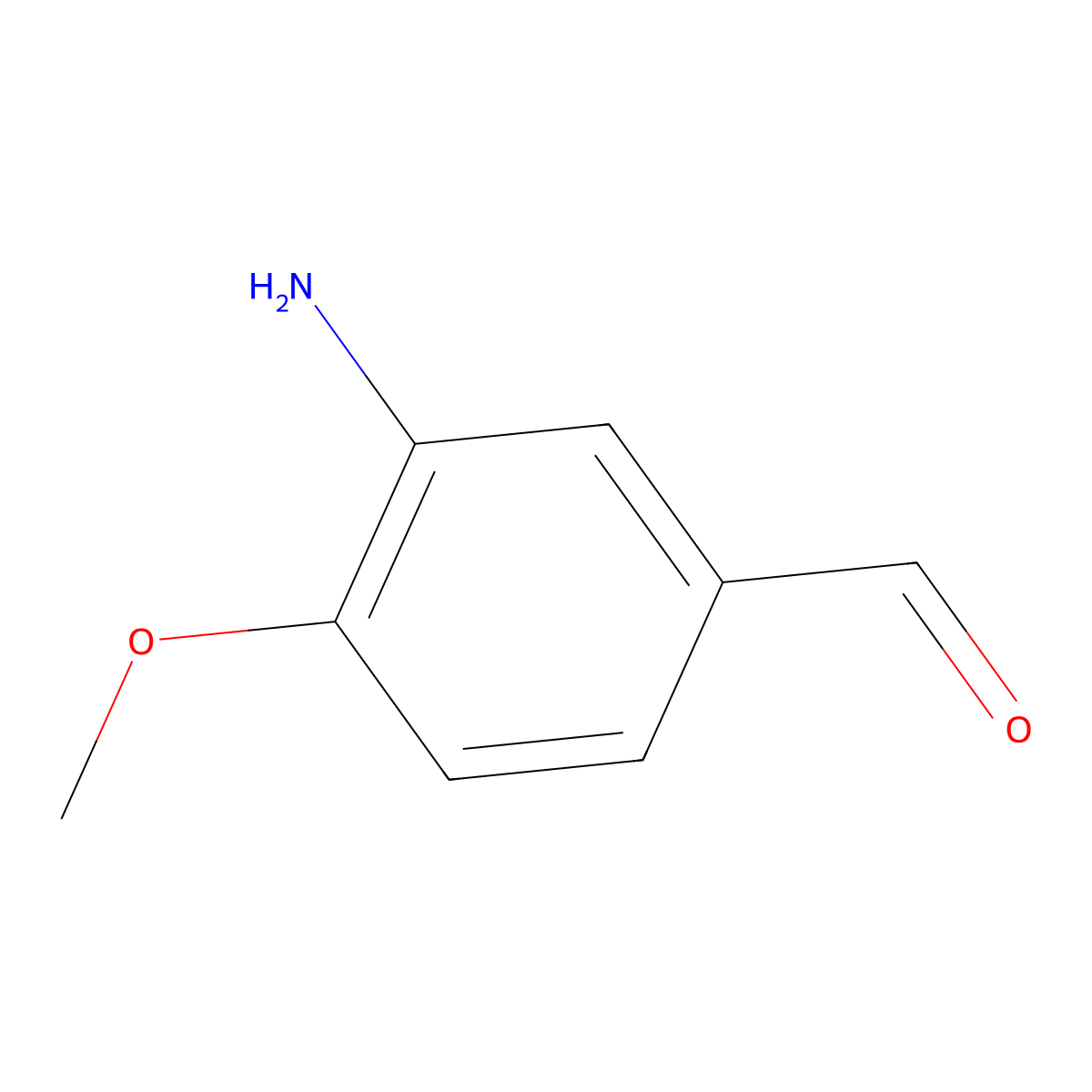 3-Amino-4-methoxybenzaldehyde molecular structure, CAS 351003-10-6