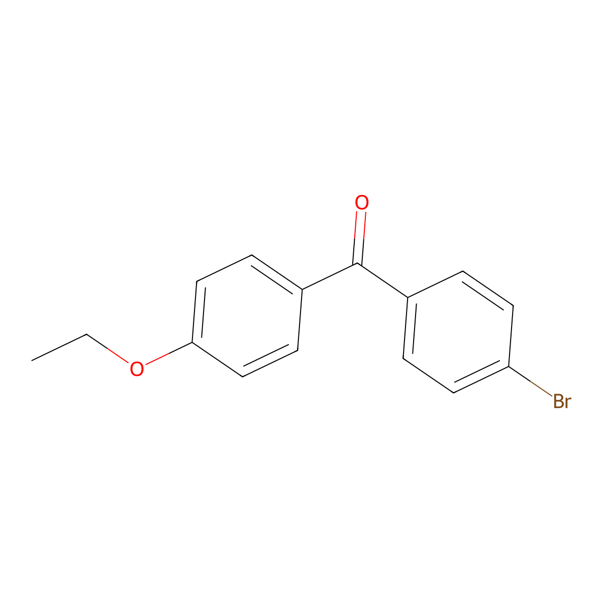 4-Bromo-4'-ethoxybenzophenone molecular structure, CAS 351003-30-0
