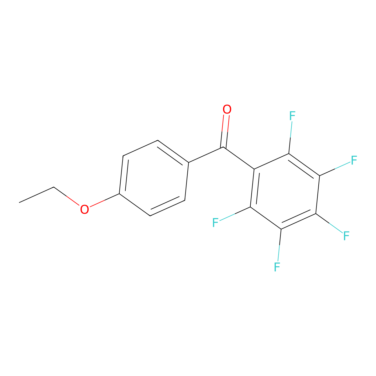 4-Ethoxy-2',3',4',5',6'-pentafluorobenzophenone molecular structure, CAS 351003-31-1