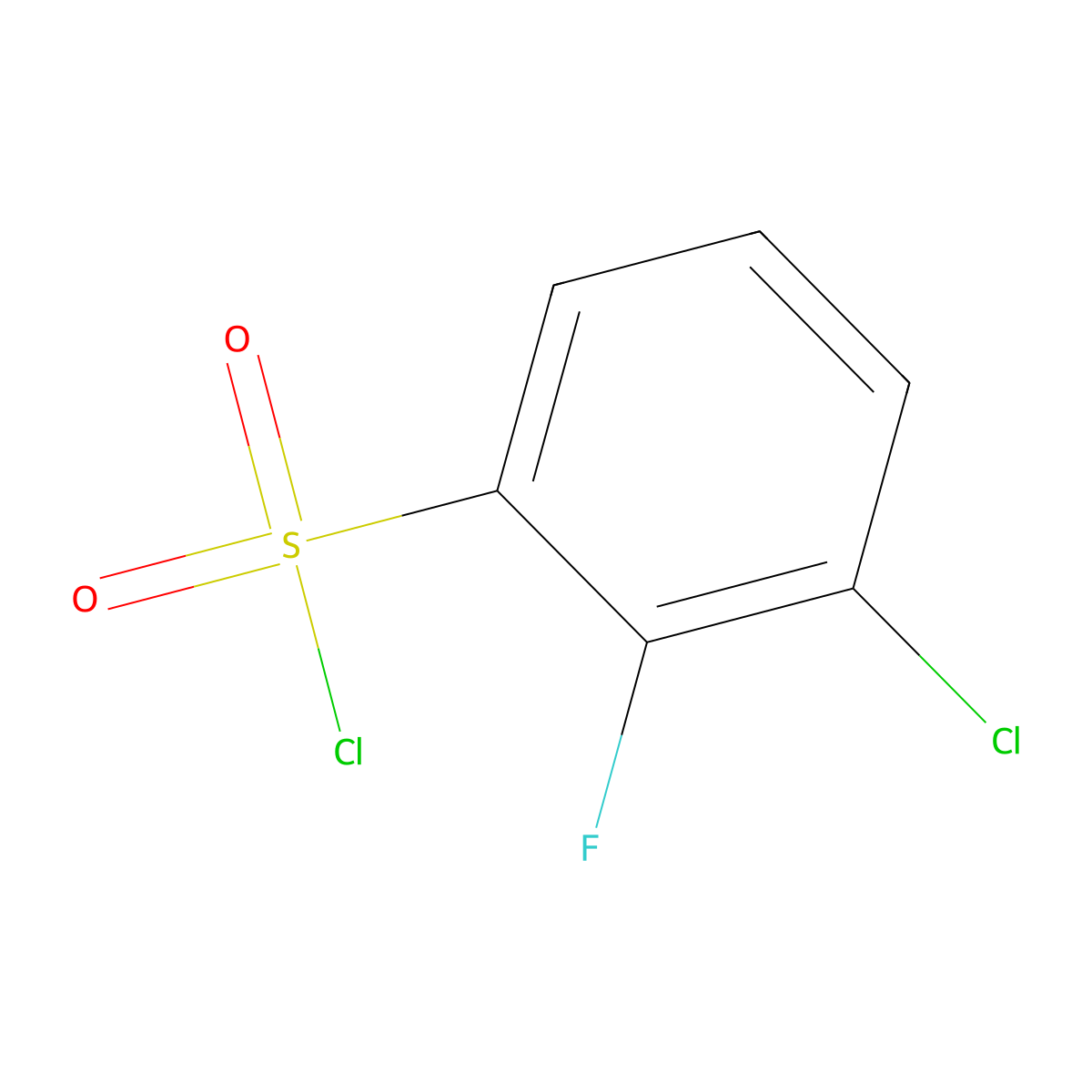 3-Chloro-2-fluorobenzenesulfonyl Chloride molecular structure, CAS 351003-48-0