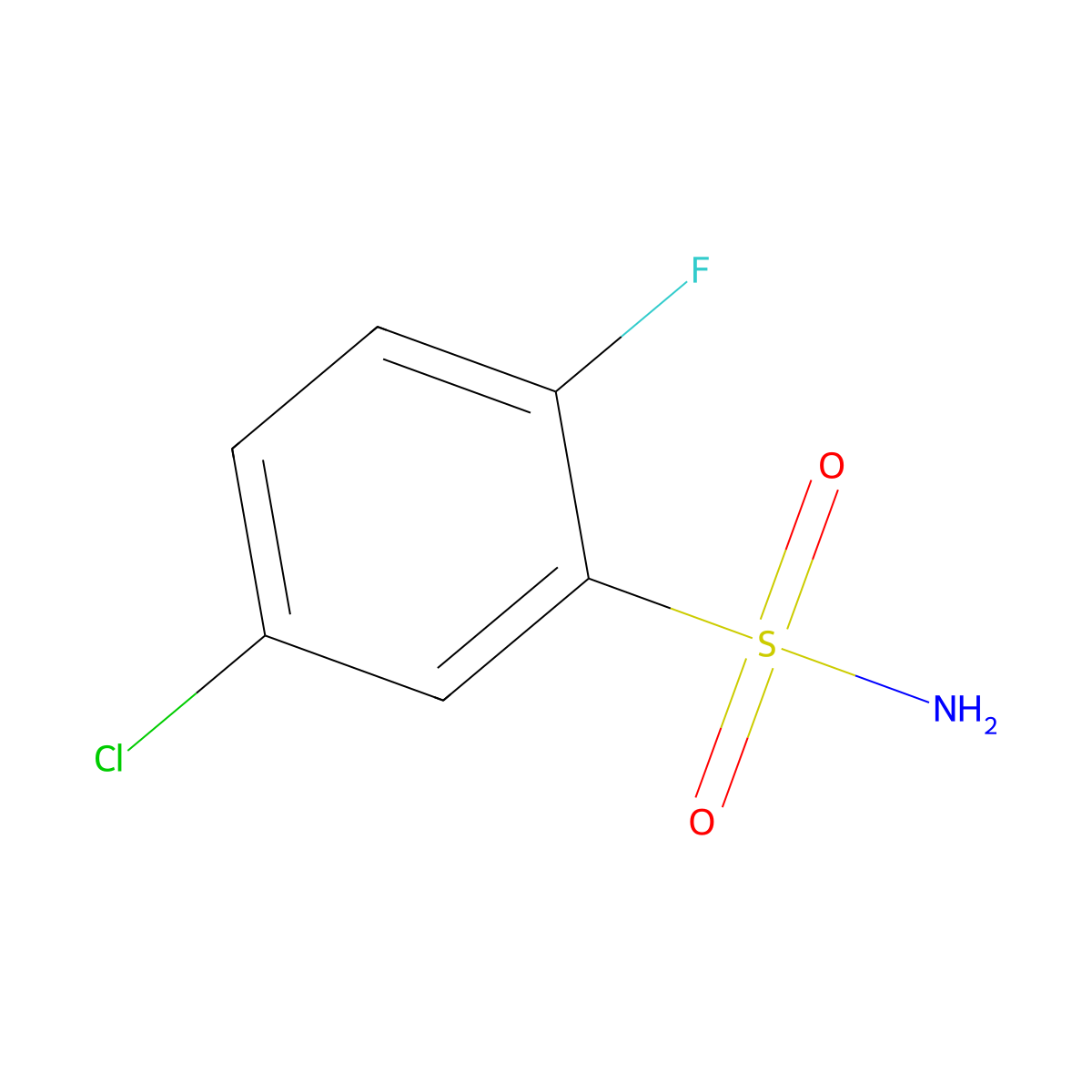 5-Chloro-2-fluorobenzenesulfonamide molecular structure, CAS 351003-57-1