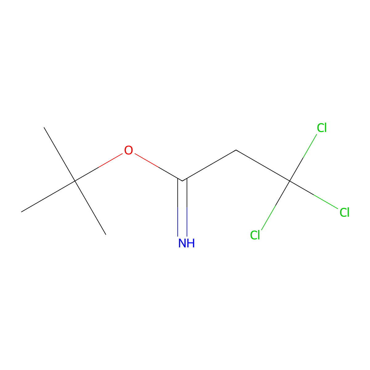Tert-butyl 3,3,3-trichloropropanimidate molecular structure, CAS 351004-29-0