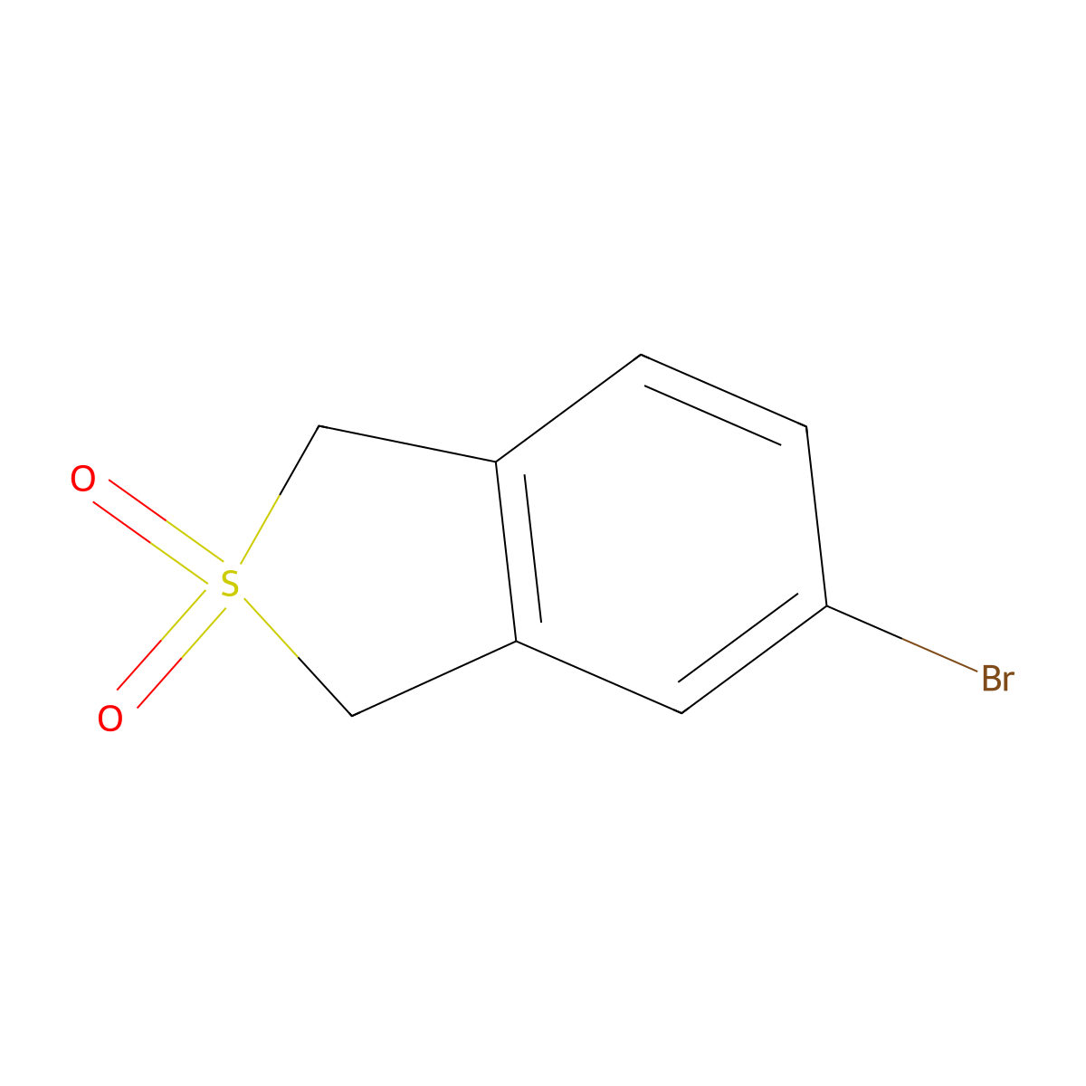 5-Bromo-1,3-dihydro-benzo(c)thiophene 2,2-dioxide molecular structure, CAS 351005-12-4